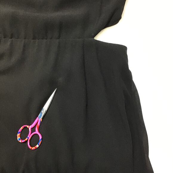 LULUS SZ S Black Celebrate Charm Tiered Cutout Round Neck Maxi Dress NEW B137 - Picture 8 of 11